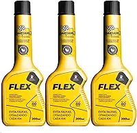 Kit 3 Aditivo Gasolina Etanol Via Tanque Carro Flex 200ml