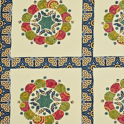 Image of 100% Cotton Single Bedsheet with 1 Pillow Cover | 240 TC Pure Cotton Flat Bed Sheet | Traditional Jaipuri Printed Bedding Set | Soft & Breathable | 60 x 90 Inch (Rangmahal Single 68)