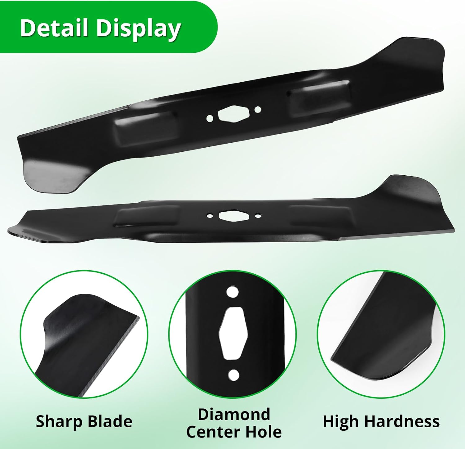742P05510 High-Lift Blade for 46'' Deck Compatible with C ub Cad et XT2-LX46 ZT1-46, C raftsman Z5400 Z5450 T2400, T roy-Bilt M TD Zero-Turn Mowers with S-Shaped Center, Replaces CMXGZAM110192, 2 Pack