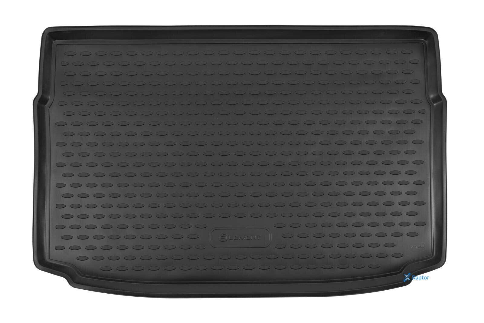 J&J AUTOMOTIVE Vasca Bagagliaio in TPE Gomma per Volkswagen Polo 6 Dal 2017, Proteggi Baule con Bordo Alto 3-5 cm, Antiscivolo, Colore Nero, Premium