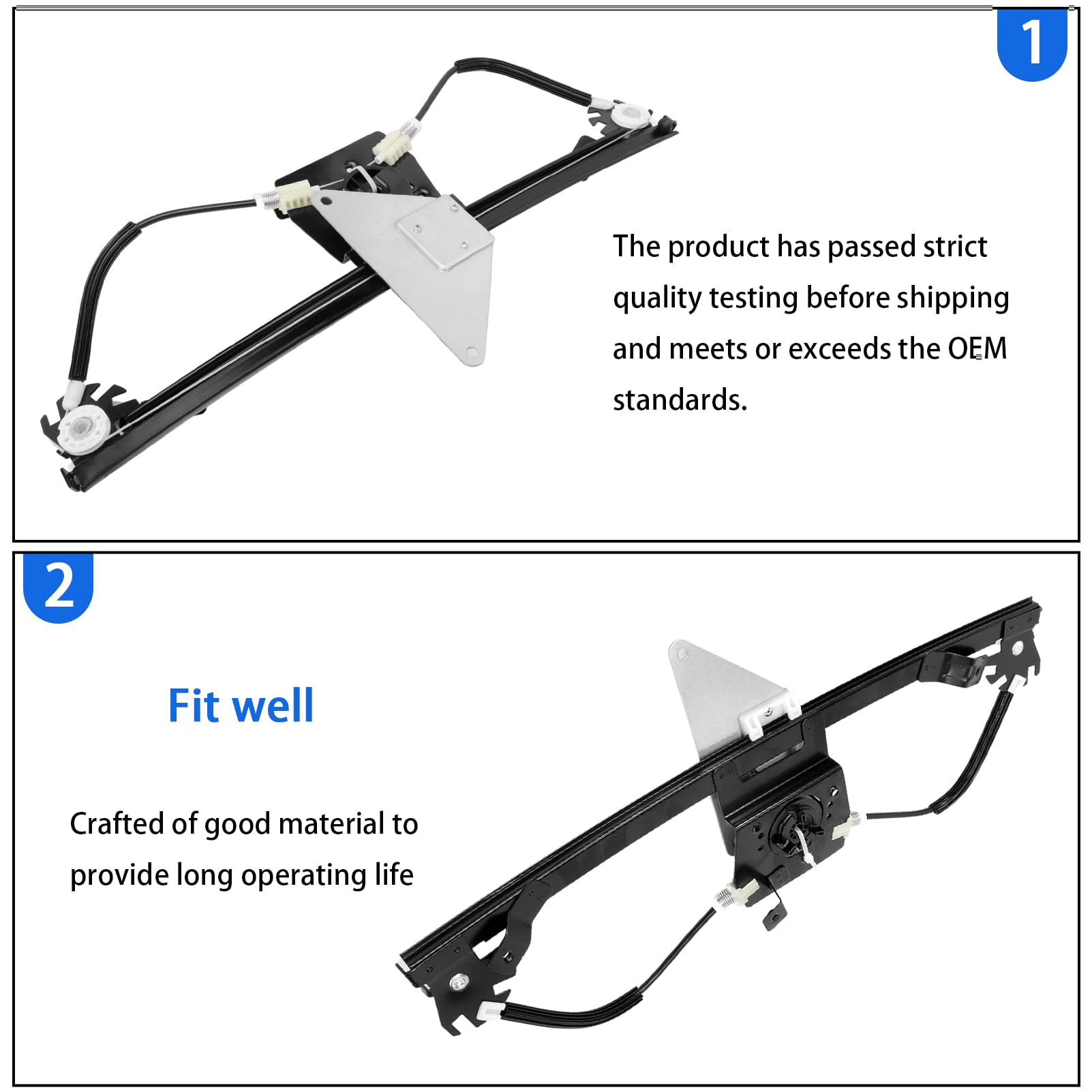 Lève-vitre Électrique, Mécanisme Lève-vitre Électrique compatible C3 II Lève-glace Électrique Avant droit (côté passager) 350103110400