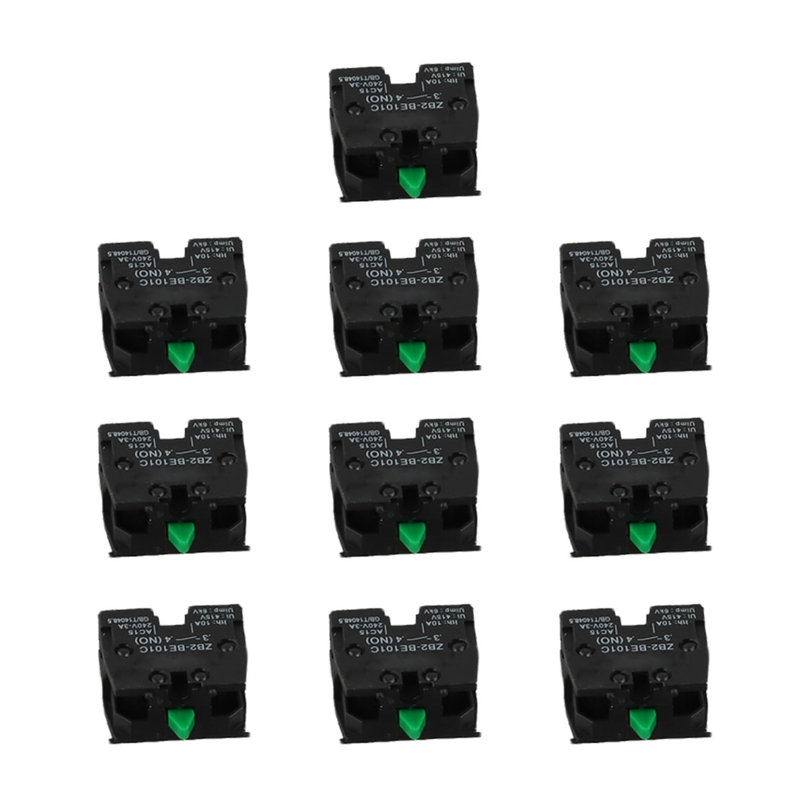 ZB2-BE101C ZB2-BE102C Schließerkontaktblock für elektrischen Schneider, 10 A, 600 V, 10 Stück