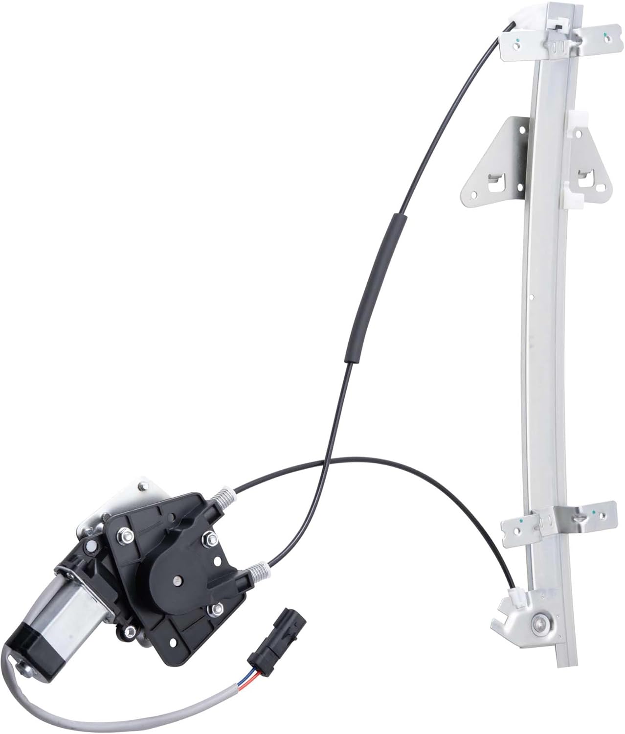 AutoandArt Brock Replacement Passenger Front Power Window Regulator with Motor Assembly Compatible with 2000-2004 Dakota Quad Cab Pickup Truck 1998-2003 Durango