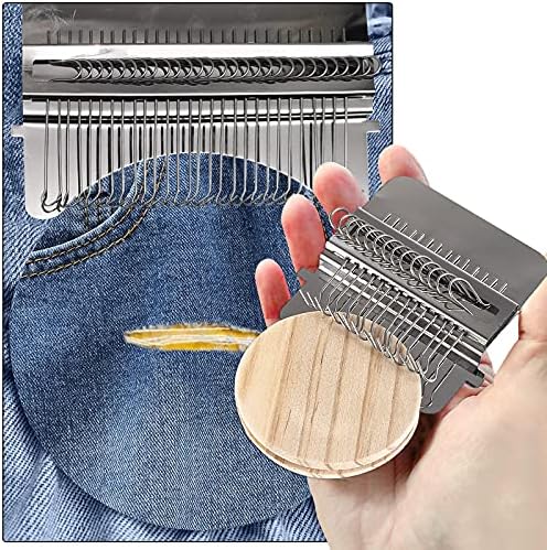 Small Loom Speedweve Type Weave Tool,Darning Loom, Beginner Mending Loom, DIY Textile Tool for Mending Jeans, Socks and Clothes