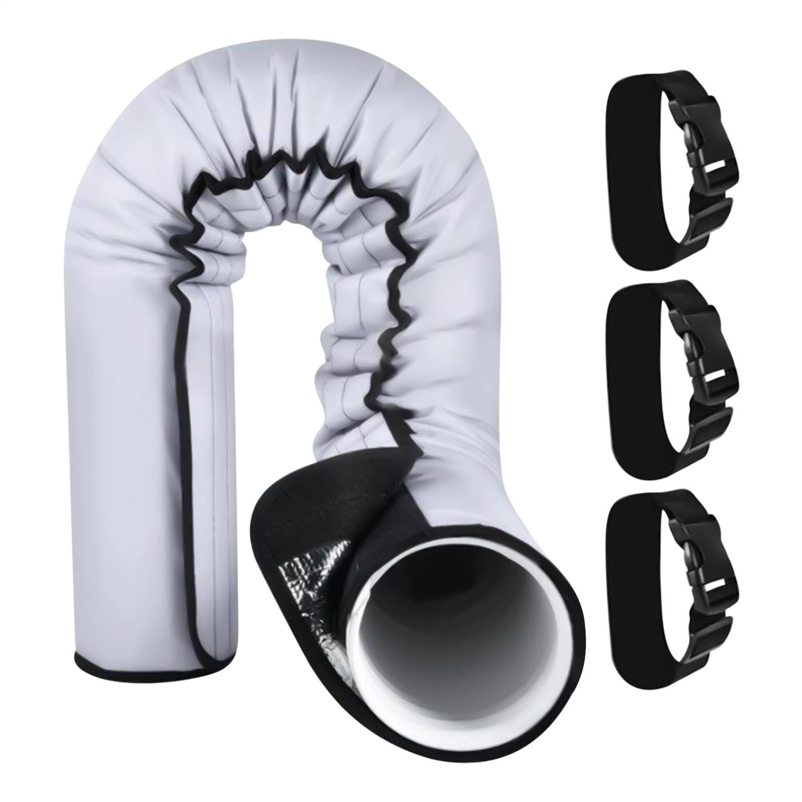Gaine Isolante Pour Flexible De Climatiseur Portable | Enveloppe Thermique Adaptée TuyD'Évacuation Diamètre 12,7-15 Cm - Manchon thermique tube,Jardin, cour, maison, appartement, camping-car, dortoir