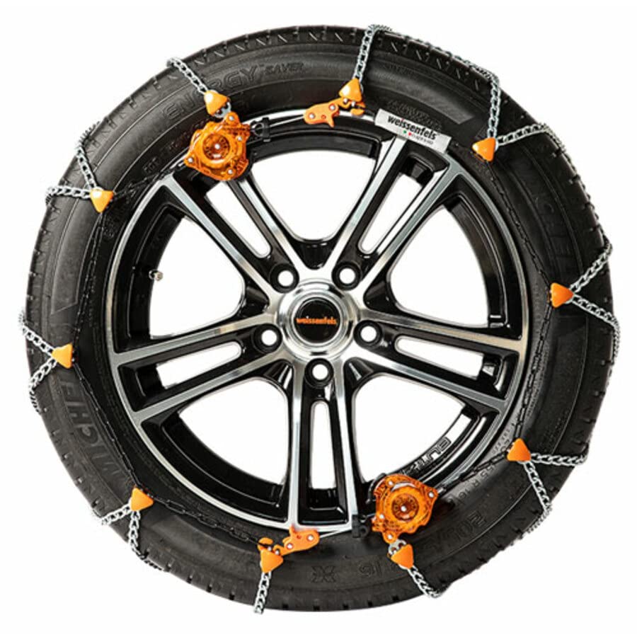 Catene da neve WEISSENFELS da 7mm - Modello SETTE M45 - Misura 225/55 R18 - OMOLOGATE TUV, CUNA e ONORM V5117 - per auto di media e grossa cilindrata