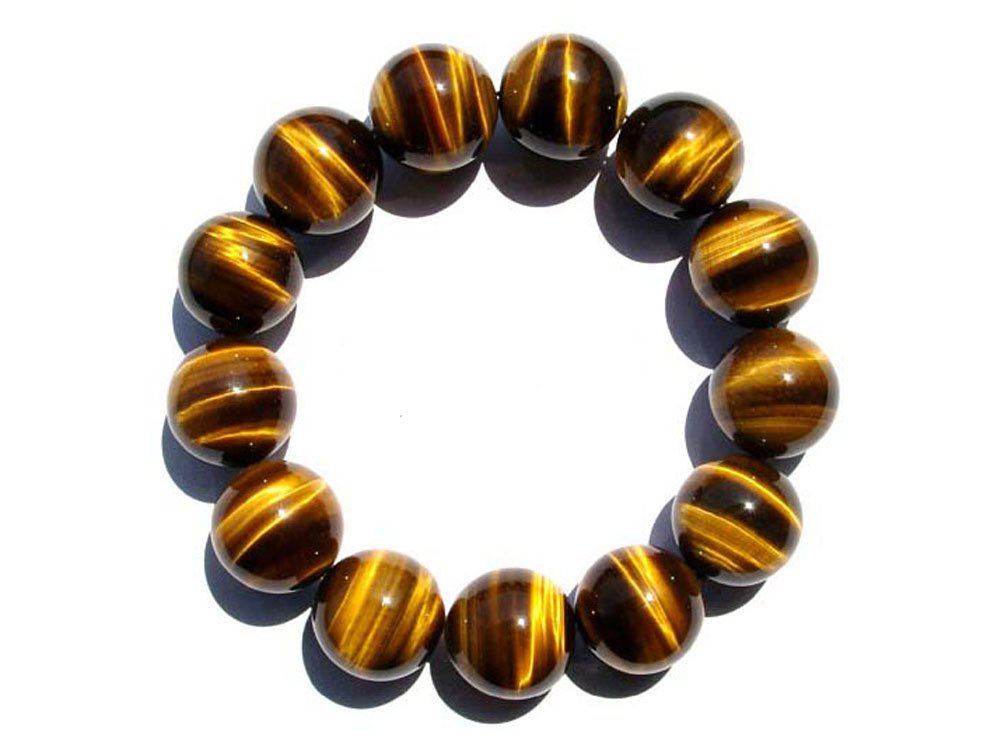 タイガーアイたんのブレスたん！綺麗！ Amazon.co.jp: タイガーアイ ブレスレット パワーストーン Tiger