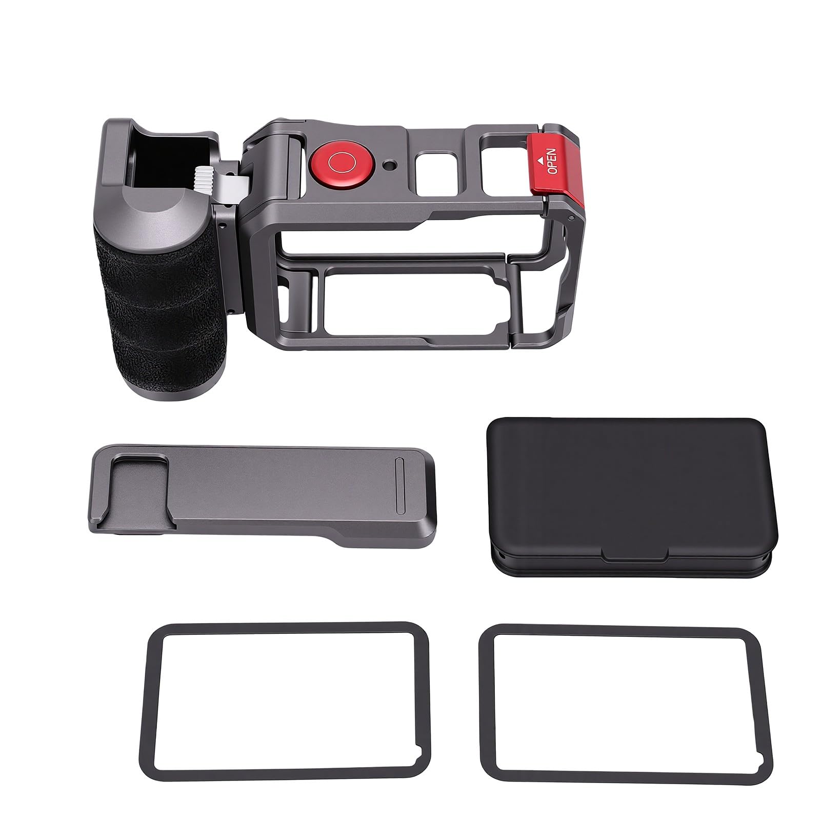Zunate Street Grip Kit para Action 6 Estabilizador de Cámara Ergonómico Soporte Antivibración, Herramienta de Diseño de Obturador de Balancín Versatilidad Gratuita Agarre de Cámara para Vlogging