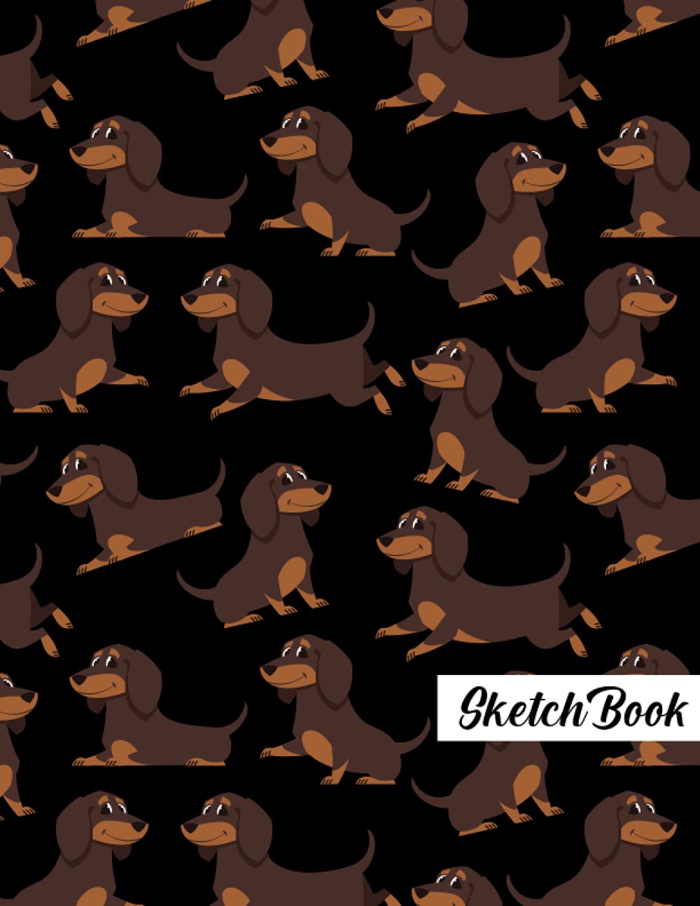 Dachshund Sketchbook: Dachshund Pattern Sketching, Sketch Drawing, Sketchbook For Men, Women, Girls, Boys And Kids