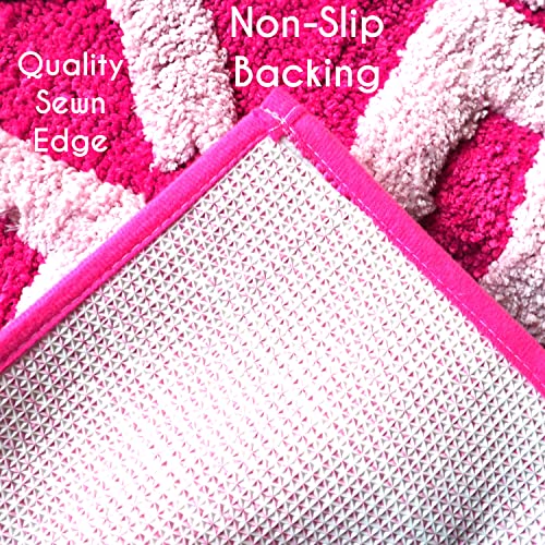 Get Naked Badematte, Hot Pink, lustig und niedlich, magentafarben, pfirsichfarben, dunkelrosa, Badezimmerteppich, Dusche… – Ansicht 5