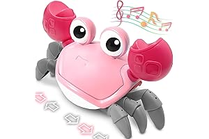 Pbooo Baby Girl Toy Crab - Crawling & Dancing for Infants 6-18 Months