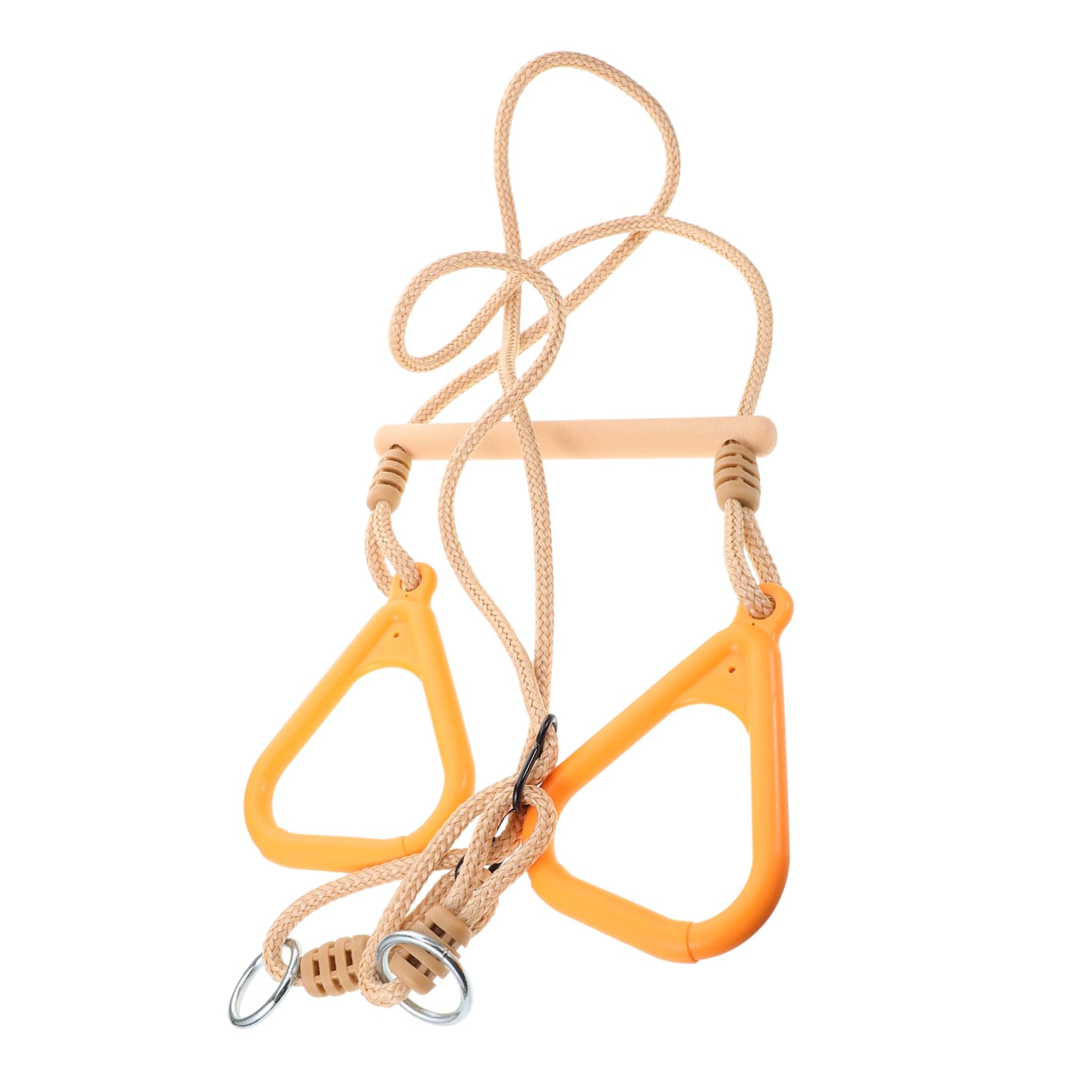 ERINGOGO Multi Functional Gymnastic Rings for Swing Bar Indoor Outdoor Play Equipment for Strengthening Arm Muscles and Variety of Exercises Easy to Install and Adjust for Active Play