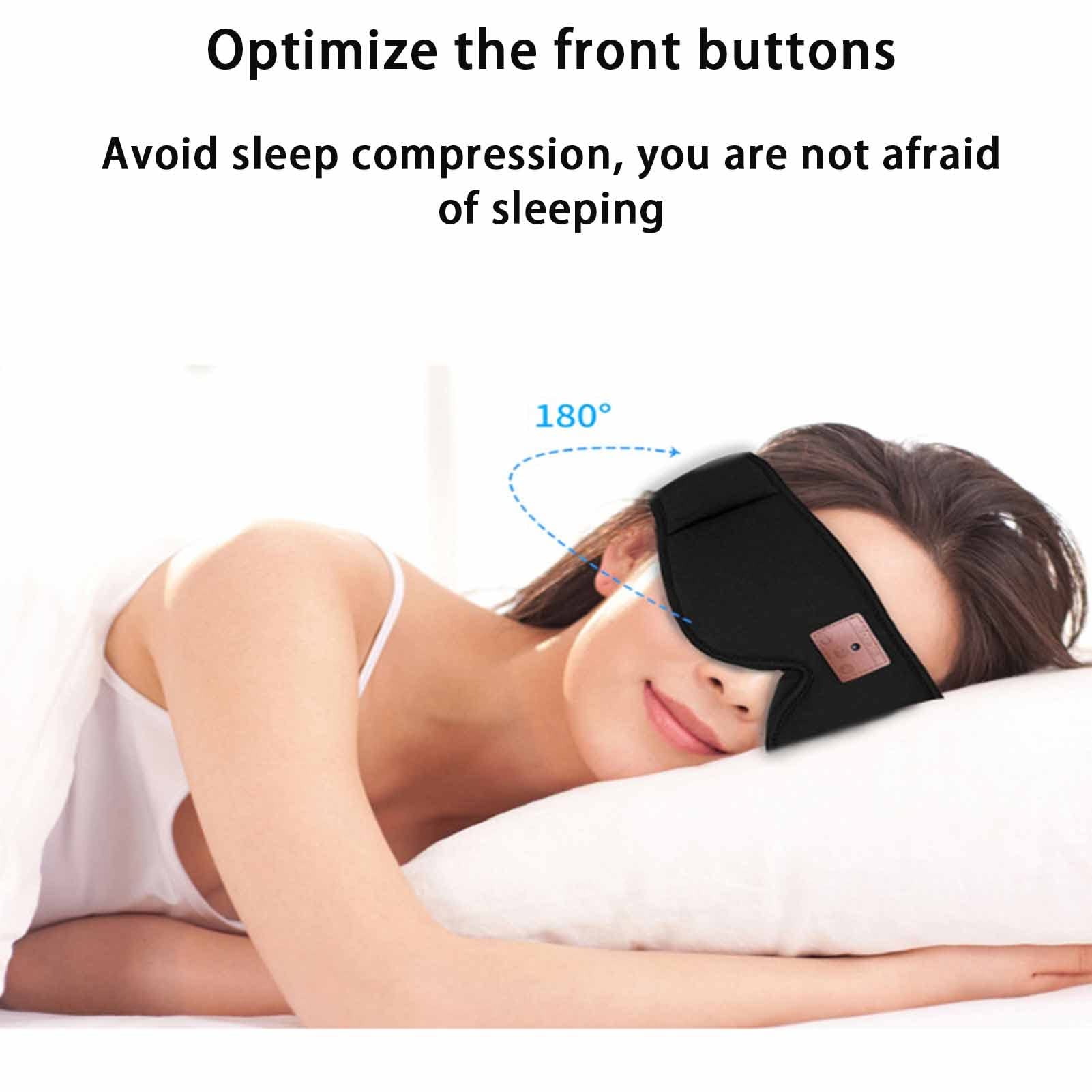 HEATED Auriculares para Dormir con Bluetooth 5.0, Diadema Deportiva con parlantes de Sonido estéreo HD, reproducción Prolongada para Tomar una Siesta en el Interior
