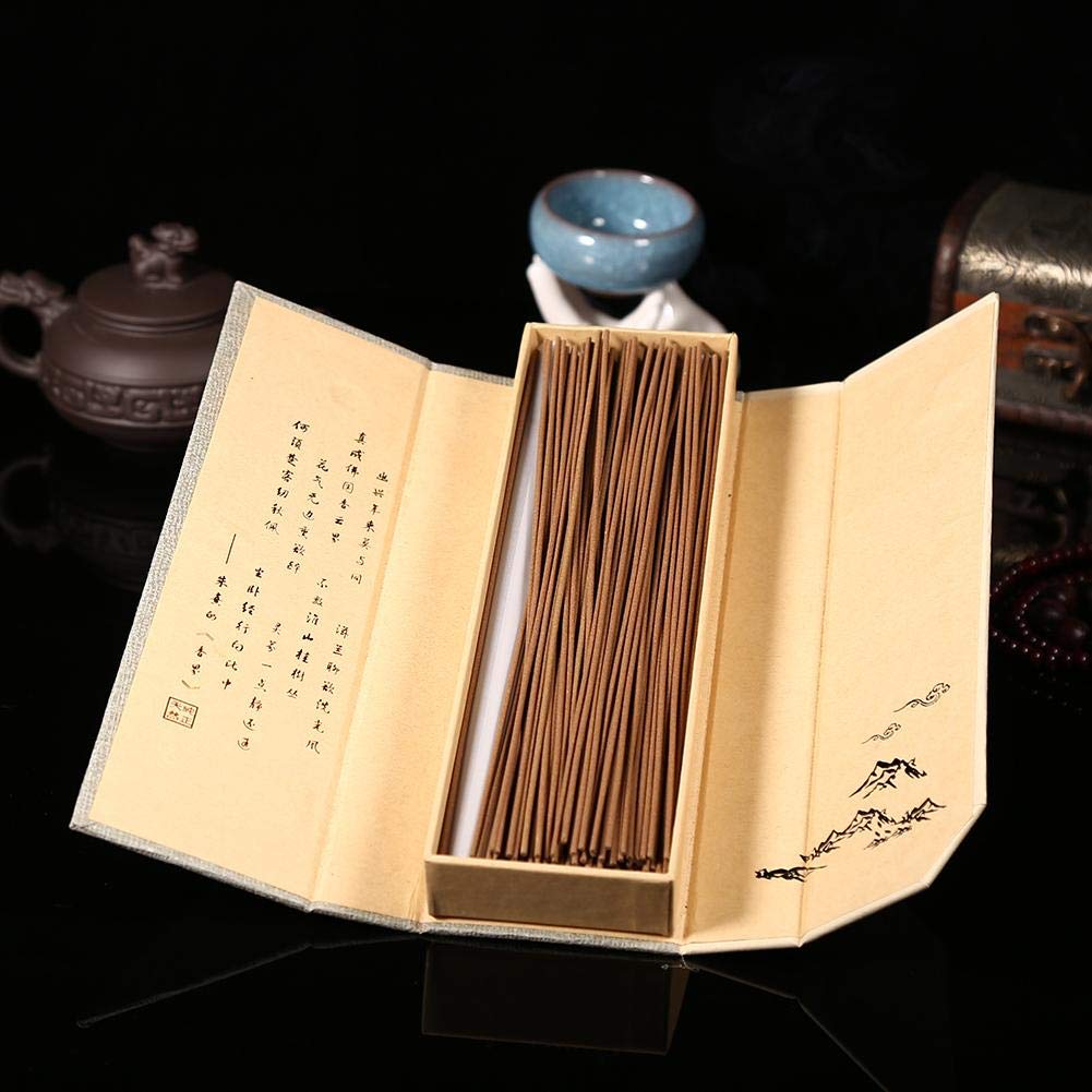 Incense Sticks, 180PCS/PACK Oriental Buddha Buddhist Sandalwood Incense Sticks Nag Champa Incense Sandalwood Fallout Incense Spiritual Gifts Case Sandalwood for Home