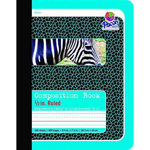 PACON CORPORATION COMPOSITION BOOKS 1/2IN RULED (Set of 6)