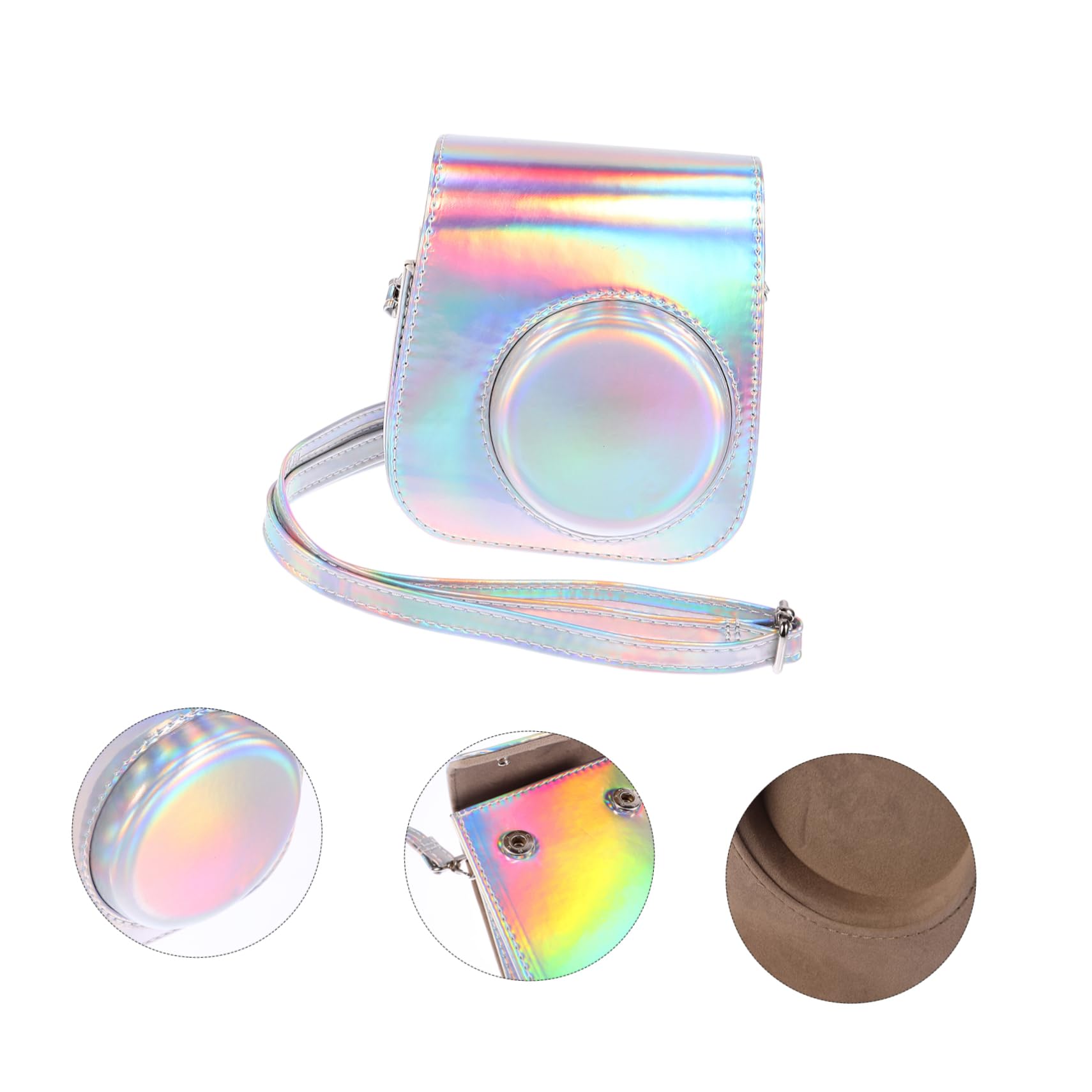 OSALADI 2pezzi Custodia Per Fotocamera Istantanea Mini Protettiva e Resistente Urti Per e Pu Sostenibile Colori