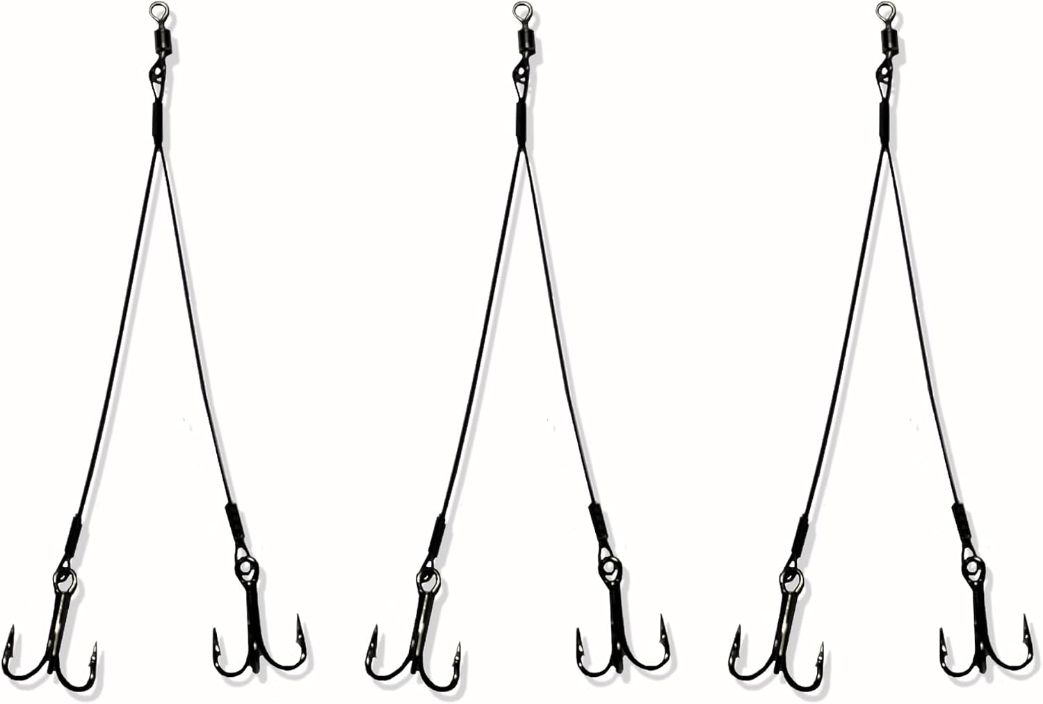 Generic Pike/Musky Fishing rig, Black and Silver