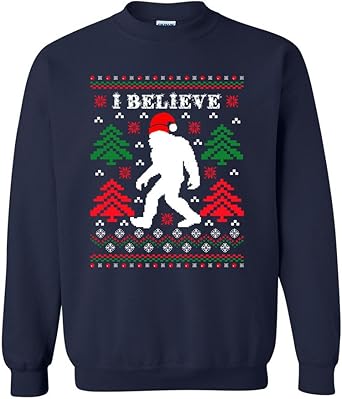 Believe Sasquatch Novelty Crewneck Sweatshirt Image