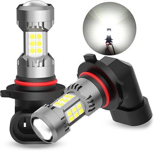 PHINLION 9006 HB4 Bombillas LED para luces antiniebla, 3200 lúmenes súper brillantes, 6000 K xenón blanco, luces de circulación diurna DRL, lámparas