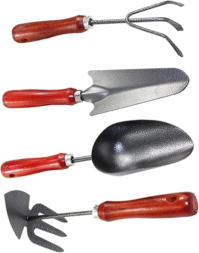 1Set Small Garden Trowel Gardening Tools with Construction for Digging Weeding Planting Lightweight Portable for Home Gardening Outdoor Activities