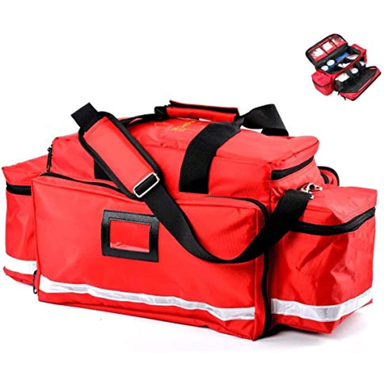 Kit di Pronto Soccorso, Borsa Trauma Completa per La Risposta alle Emergenze, Zaino Medico di Emergenza per La Prevenzione delle Inondazioni E Kit Trauma per La Custodia di Emergenza - Rosso