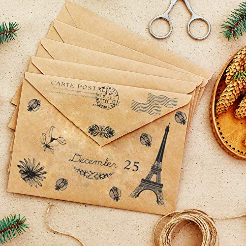 10 Sheets Different Themes Silicone Clear Stamps Plants And Flowers Small Clear Stamps For Card Making Decoration And Diy Scrapbooking #TOP4