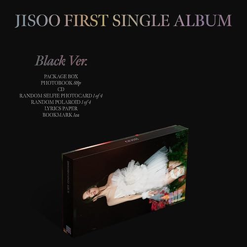 Miniatura 2 de JISOO OF BLACKPINK - Primer álbum individual ME (Negro Ver.) - Libro de fotos + CD + tarjeta fotográfica para selfie + Polaroid + papel de letras +