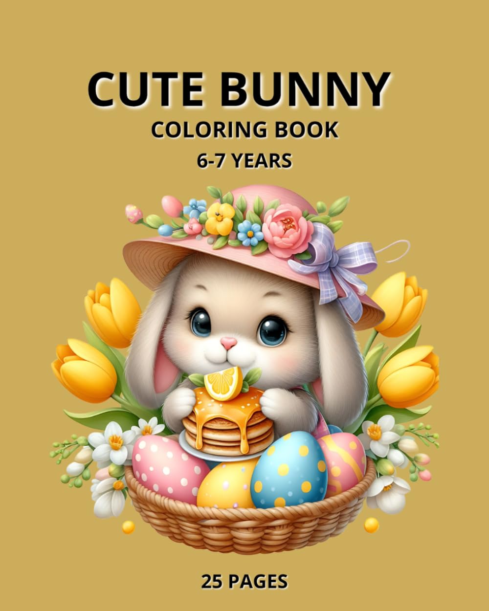 Cute Bunny Coloring Book