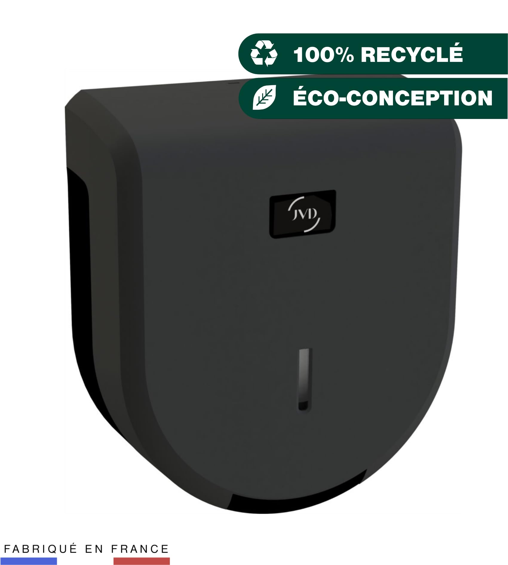 JVD Distributeur de Papier hygiénique Cleanline Jumbo 200 Noir