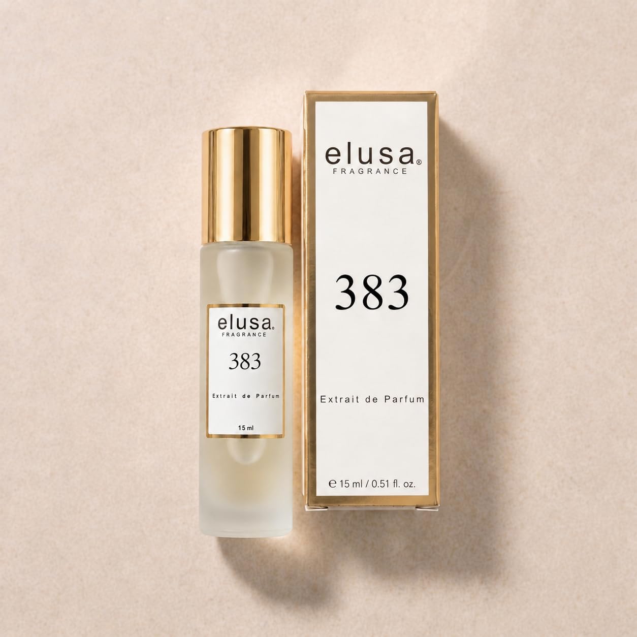 Elusa Fragrance 383 Extrait de Parfum 15ml – Unisex Parfum Damen Herren – Frischer Zitrus Duft mit Bergamotte, Orange & Vanille – Fruchtig Süß & Langanhaltend