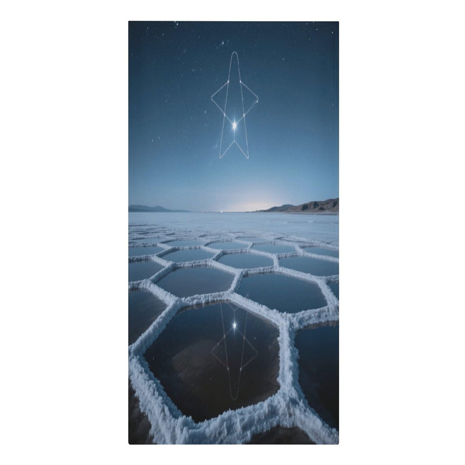 Fekiloot Men's Style Hexagonal Salt Pools And Constellations Large Beach Towel, Travel Towel For Adults Wo, Pool Towels For Beach, Camping, Swim Pool, Gym, Sports& Yoga 61.4"X30.3"