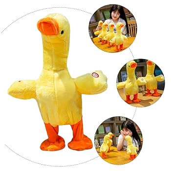 LUKETURE アヒルのおもちゃ 1-3歳児 おしゃべりおもちゃ Amazon | ibasenice 1個 首のリフトと小さな黄色いアヒル