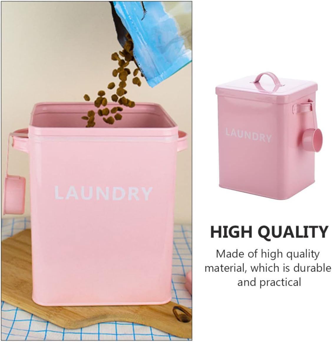 1pc Multi-function Food Storage Container Spoon Versatile Flour and Rice Holder Compact Kitchen Organizer Stylish Design for Household Use