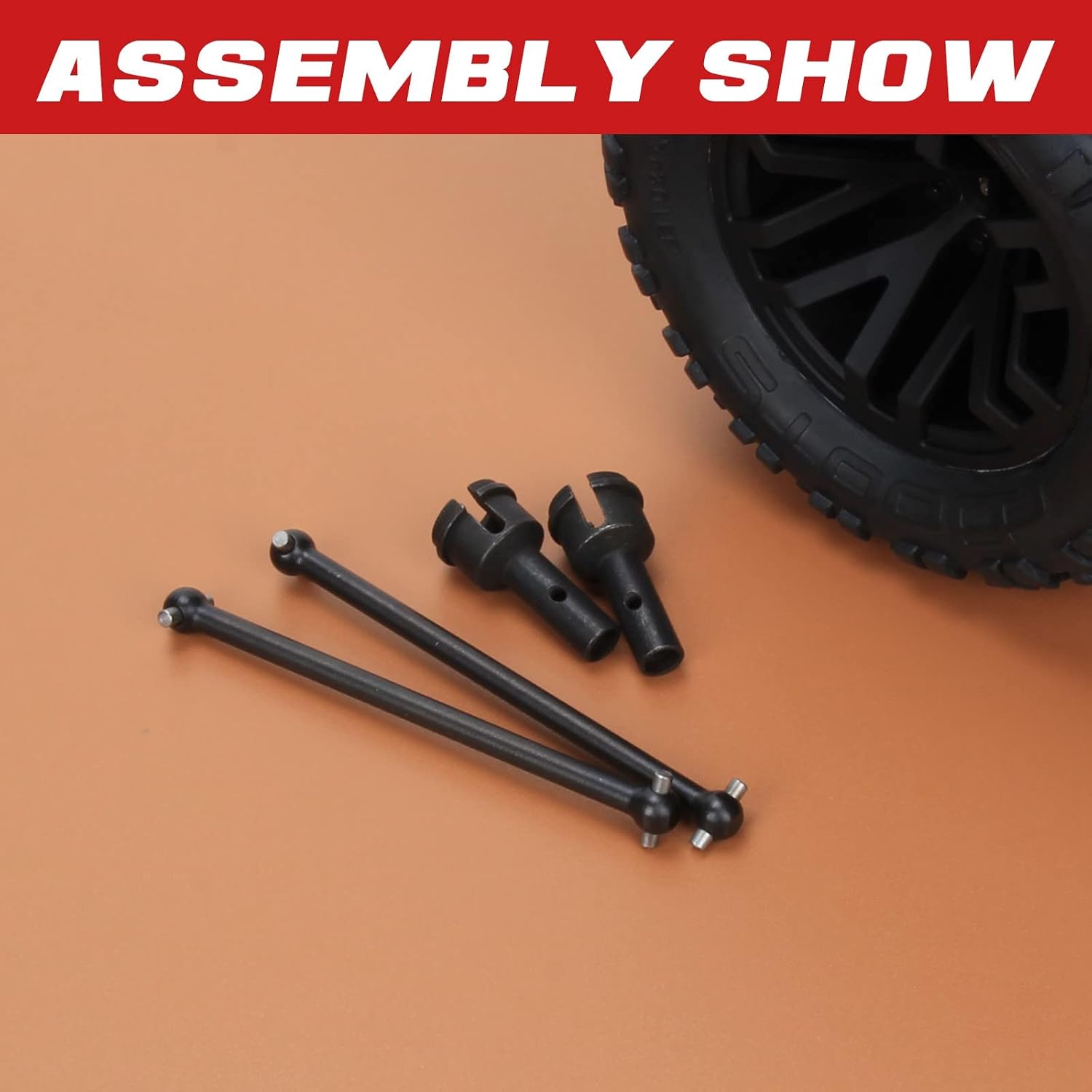 2x Rear Wheel Axle 8X36mm Dogbone 91mm for Arrma 6S BLX Infraction Felony Typhon Upgrade Parts