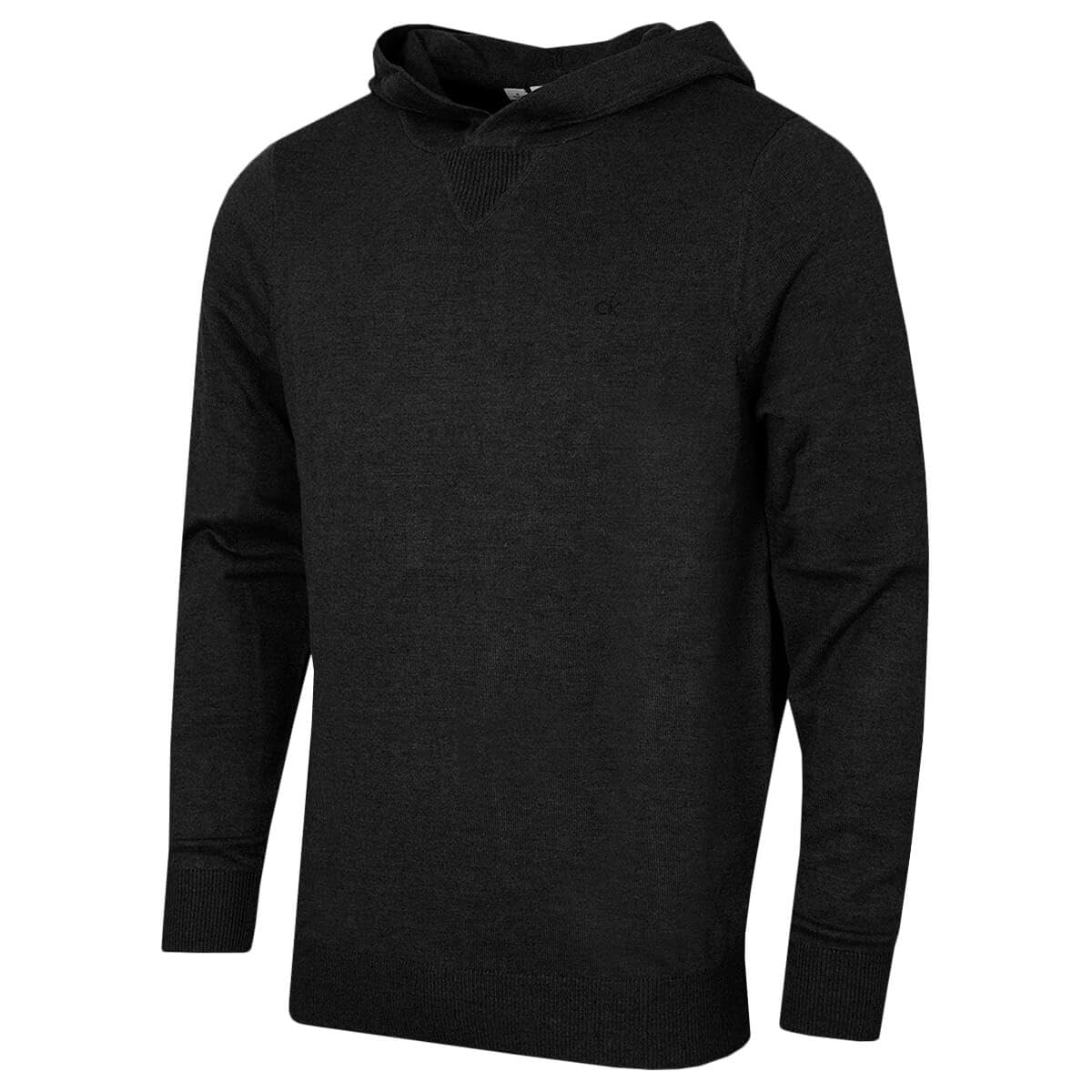 Calvin Klein Mens Campus Knitted Soft Hoody - Charcoal Marl - XXXXL