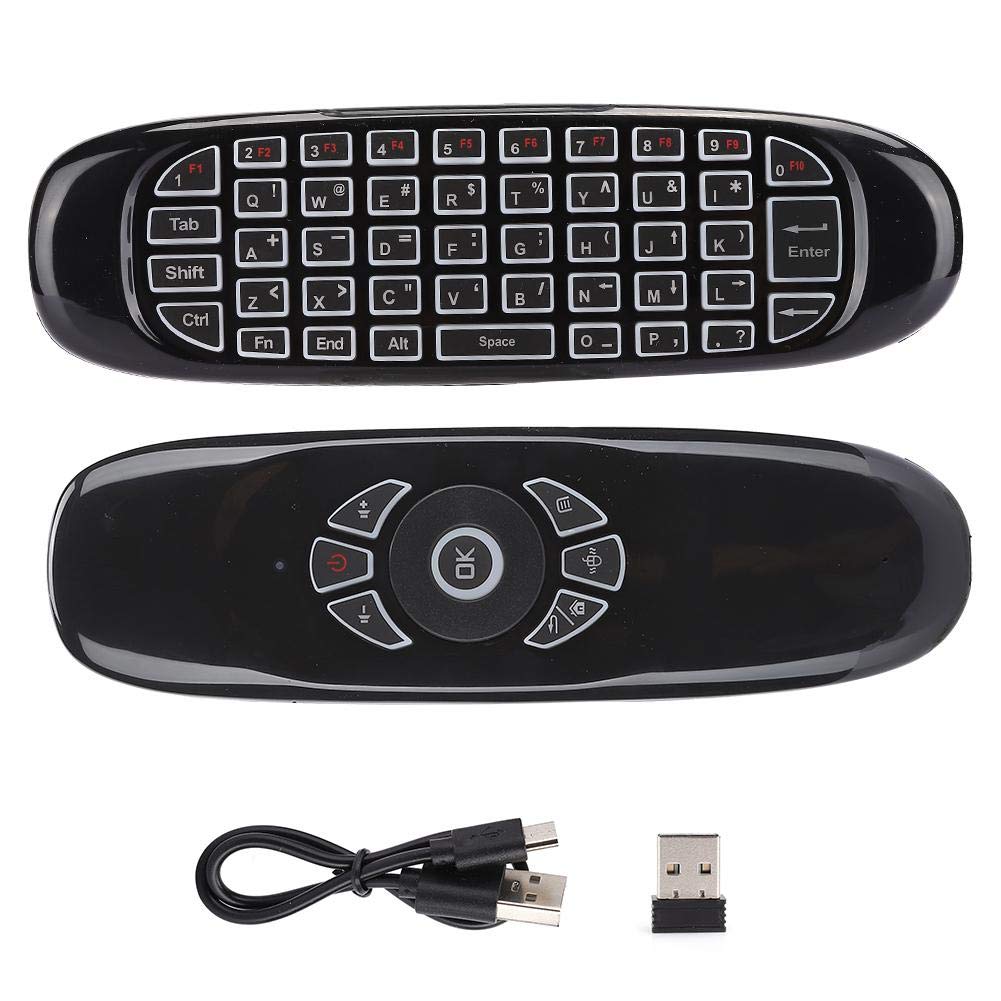 Ymiko 2.4G Wireless Air Fly Mouse Teclado Mando a Distancia 2.4GHz Conexión con