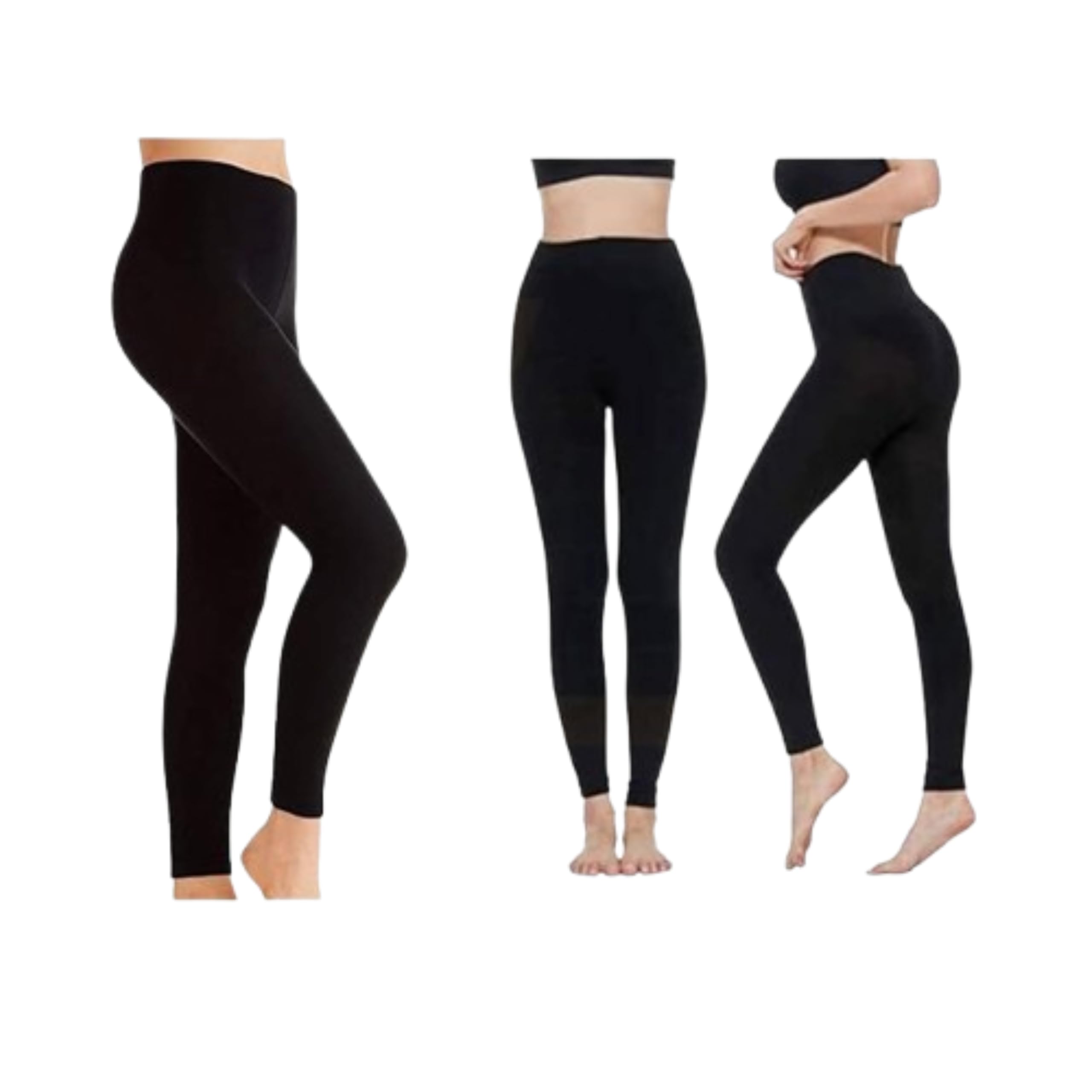 Seamless Control Leggings Shapewear Tummy Legs Body Slimming Black S M L XL 2XL (Large)