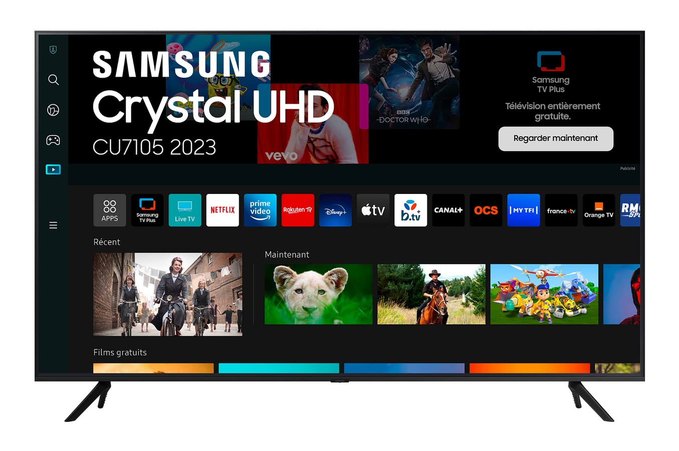 SAMSUNG 70AU7172 - TV LED 4K UHD - 70 (176 cm) - HDR 10+ - Smart TV - 3 X HDMI