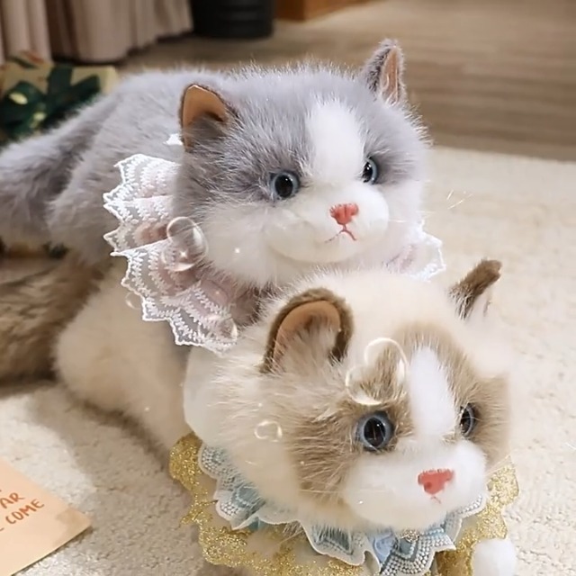 Amazon.co.jp: ラグドール ぬいぐるみ リアルなラグドール猫ぬいぐるみ