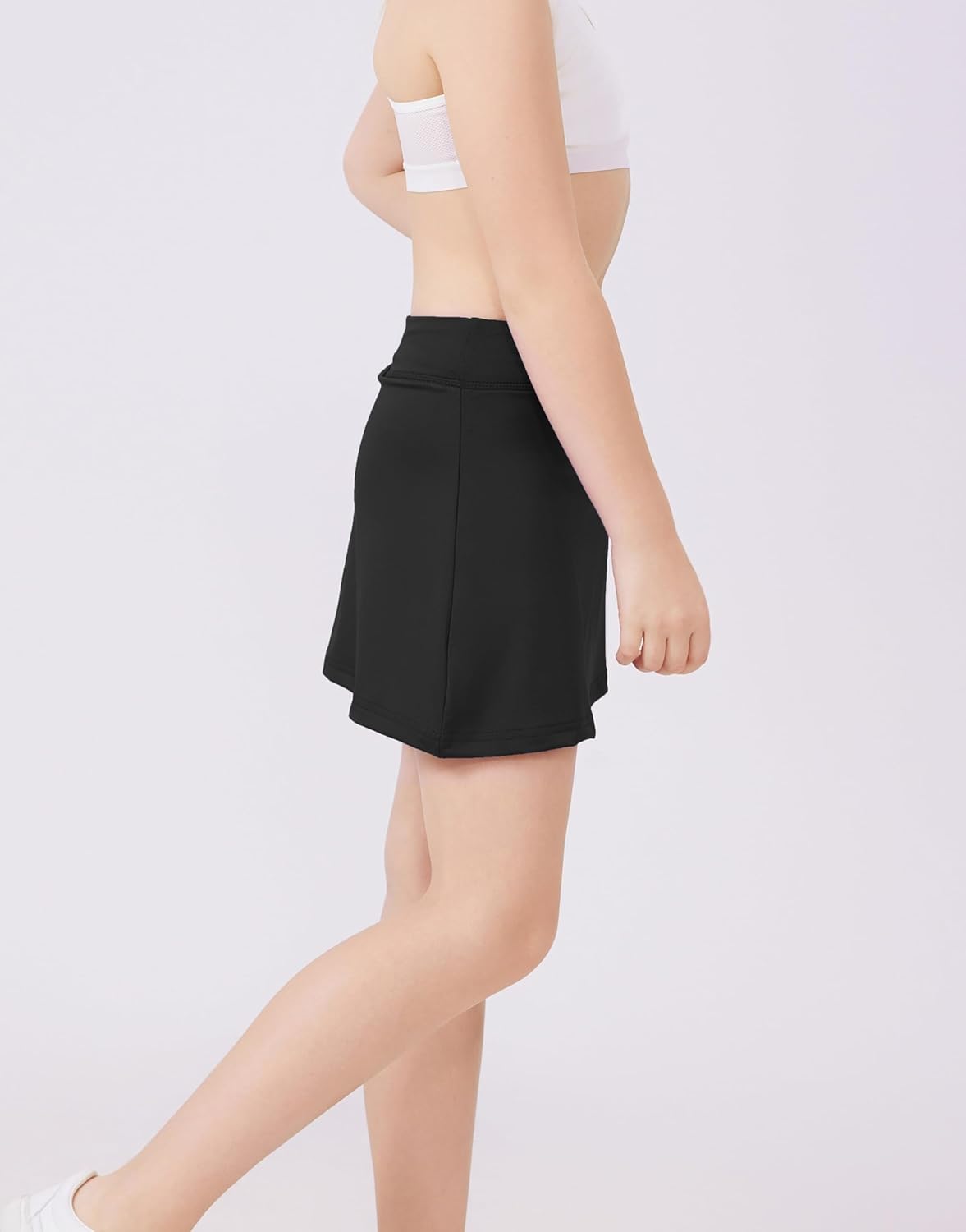 DANI CHINS Girls 2 in 1 Athletic Skirts with Lining Shorts High Waist Tennis Sports Performance Skorts - Image 4