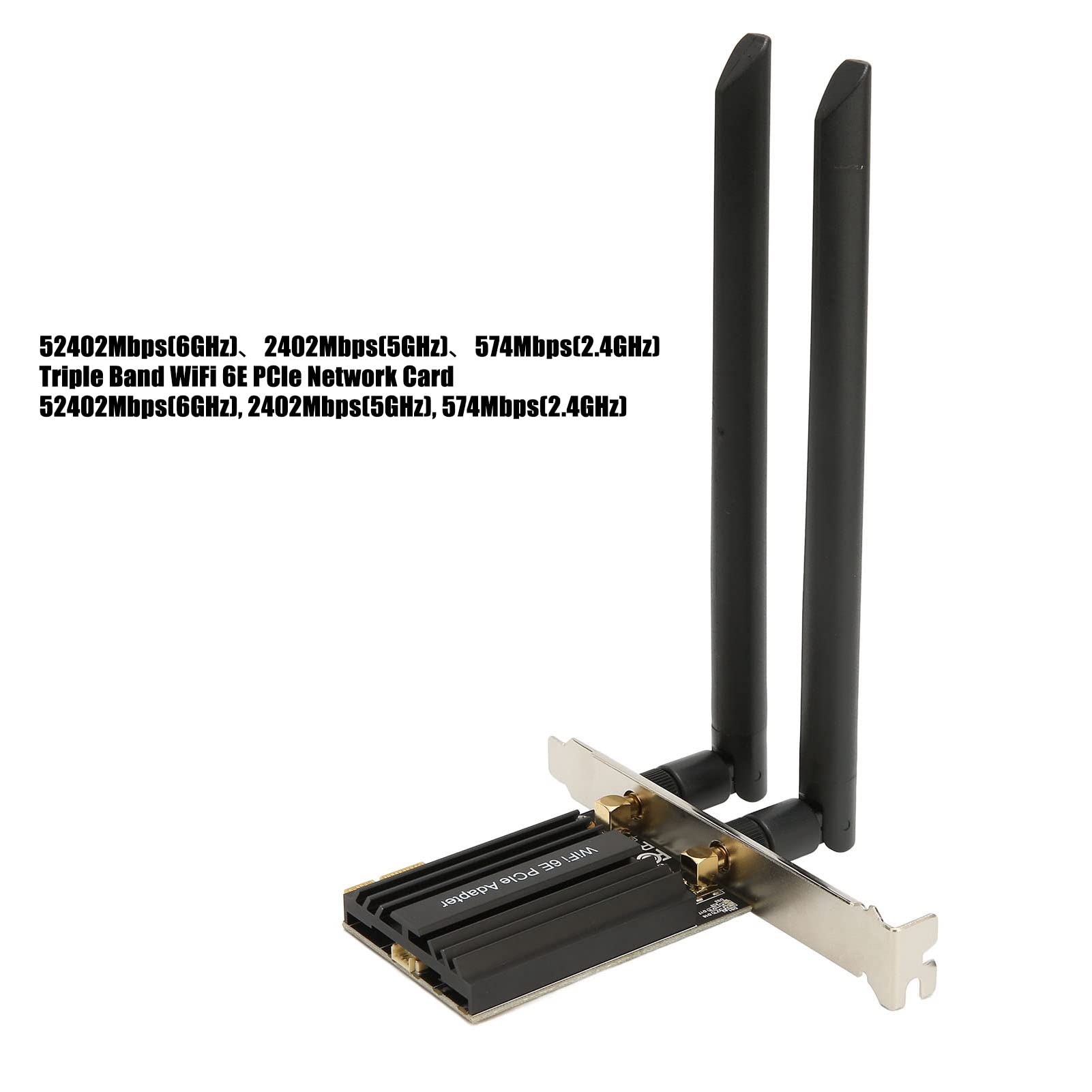 Scheda di Rete Gigabit WiFi 6e Tribant, Programma di Rete Wireless 5.2 Ad Alta Velocity Integrata nel Dissiptore di Calore Dedicato, per Computer Desktop