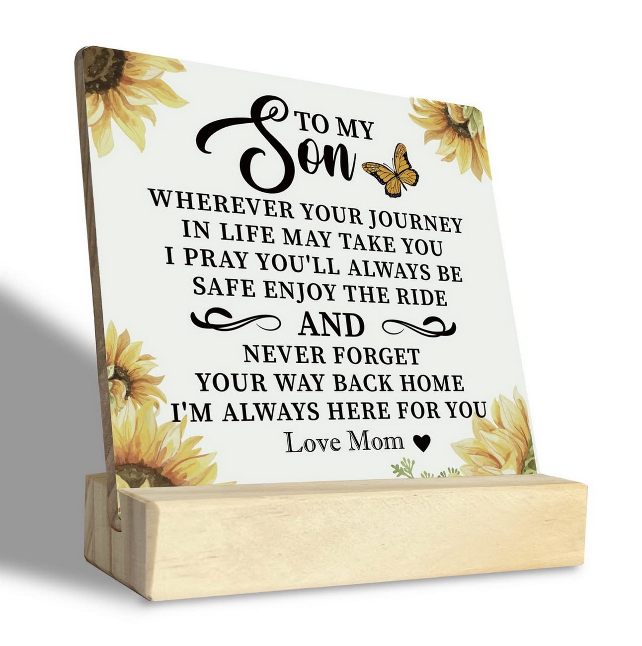 Son Gift Wood Table Sign, I'll Always Here for You, Plaques Gift with