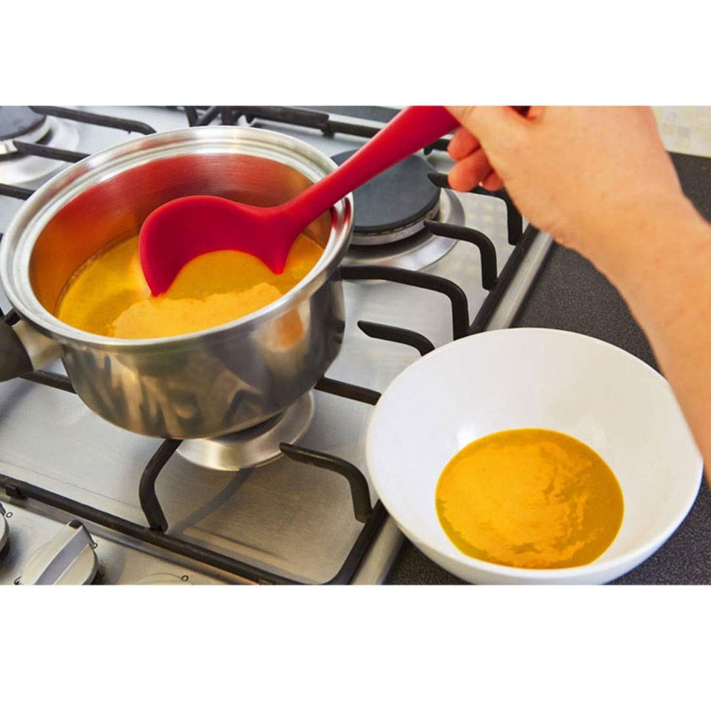 Spatola per wok 10 pezzi in silicone Utensili da cucina Set antiaderente Spatola Cucchiaio set alimentari morsetto Frullino cucina attrezzo della famiglia cottura spatola da cucina ( Color : A )