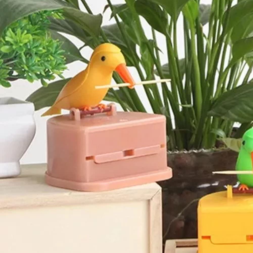 Lipfer Portastuzzicadenti Uccello - Dispenser Automatico Con Picchio O Tucano, Idea Regalo Originale Per Tavola - Foto 8