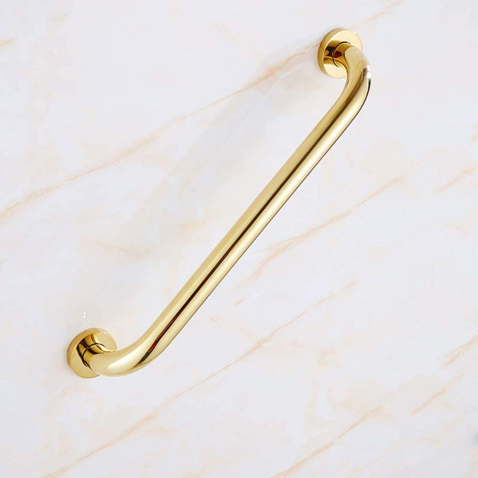 Maniglione per Doccia Oro, Maniglia per Vasca da Bagno in Ottone corrimano Supporto di Sicurezza per disabili, Anziani, infortuni, 30 cm (30 cm) (50 cm B)