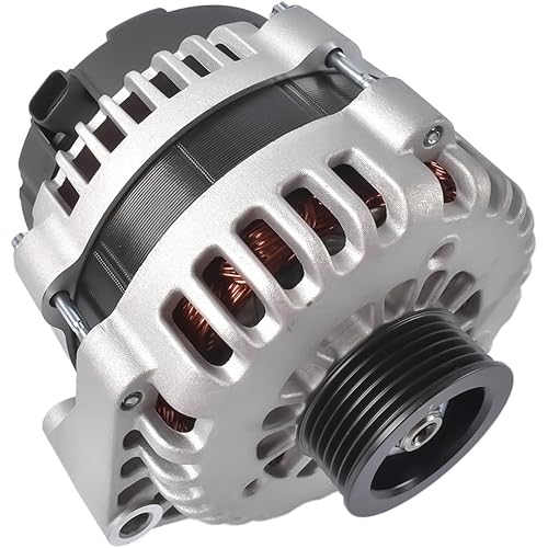 GELUOXI 250 Amp High Output Alternator 2Pin Replacement for Buick Rainier Cadillac Escalade GMC Canyon Sierra Envoy Yukon Chevy Avalanche Silverado Suburban Colorado Tahoe Express 22781131 AL8529X