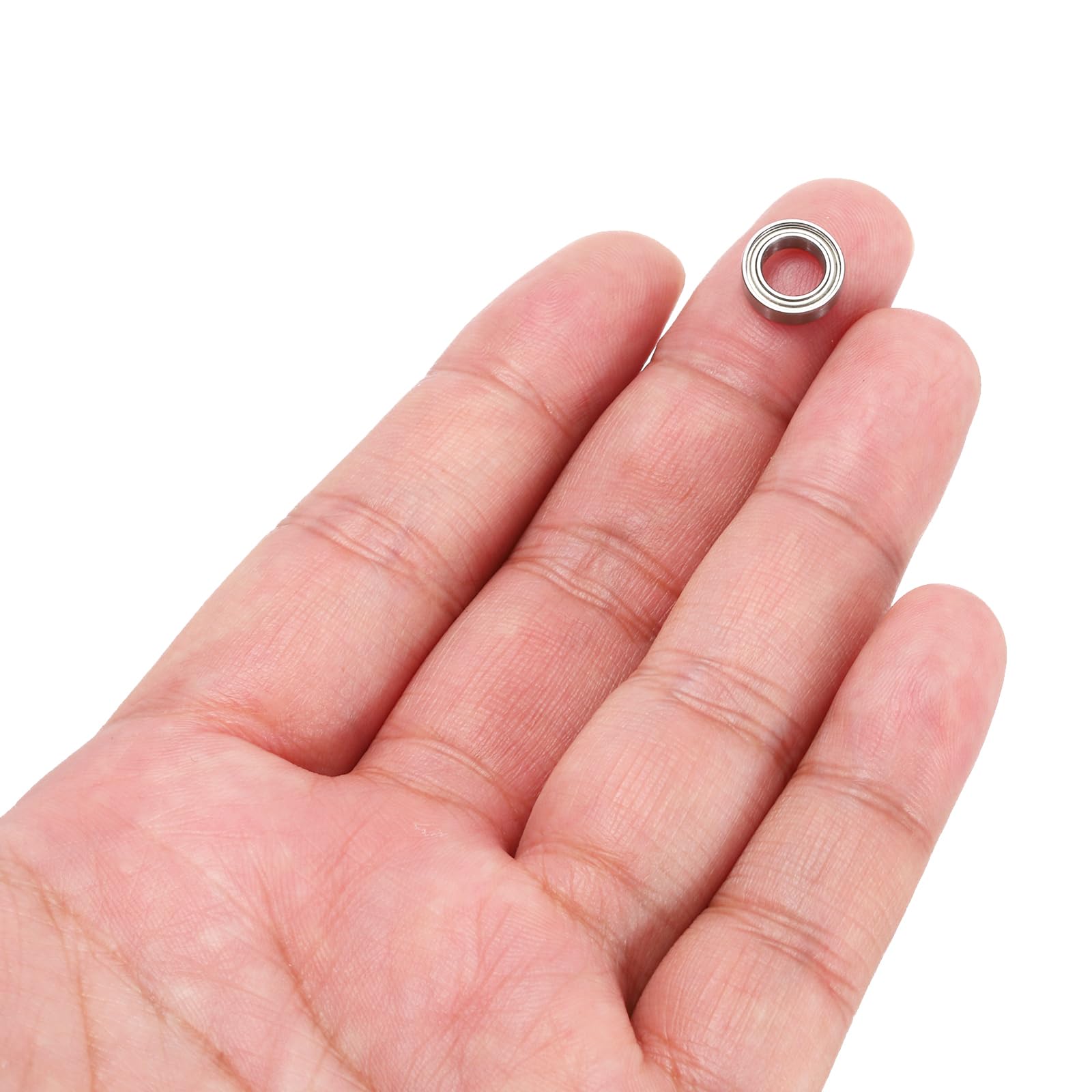 QUARKZMAN 8 szt. Łożyska kulkowe głęboko gardło Mr106Zz Z2 6 x 10 x 3 mm stal chromowana o wysokiej zawartości węgla podwójnie ekranowana metalowa łożyska precyzyjne, P0 (ABEC1)