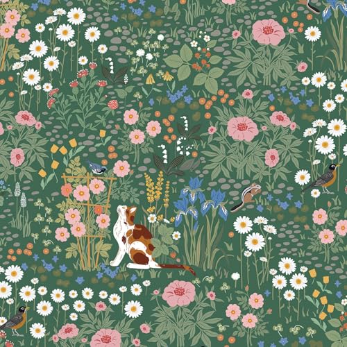 Heroad Floral Peel & Stick Wallpaper 17.3