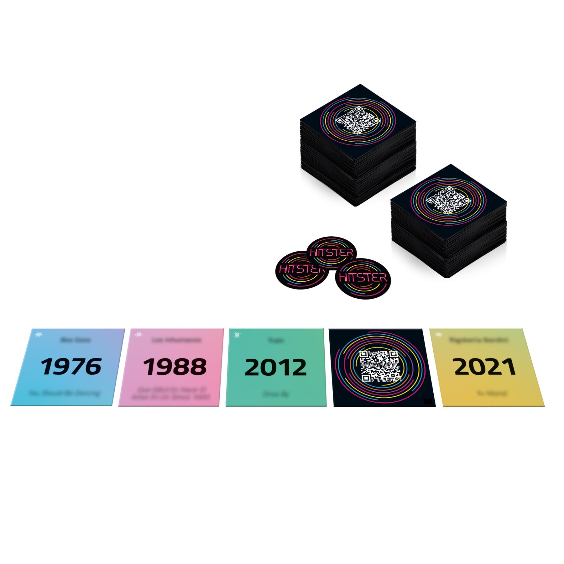 Hitster - Summer Party – Jeu de Société Musical - 2-10 Joueurs - 16 Ans + | Jeu Musical - 300 Hits - Scannez les Chansons, Revivez des Souvenirs – Jeu de Cartes - Soirées, Famille, Adultes - 30 Min