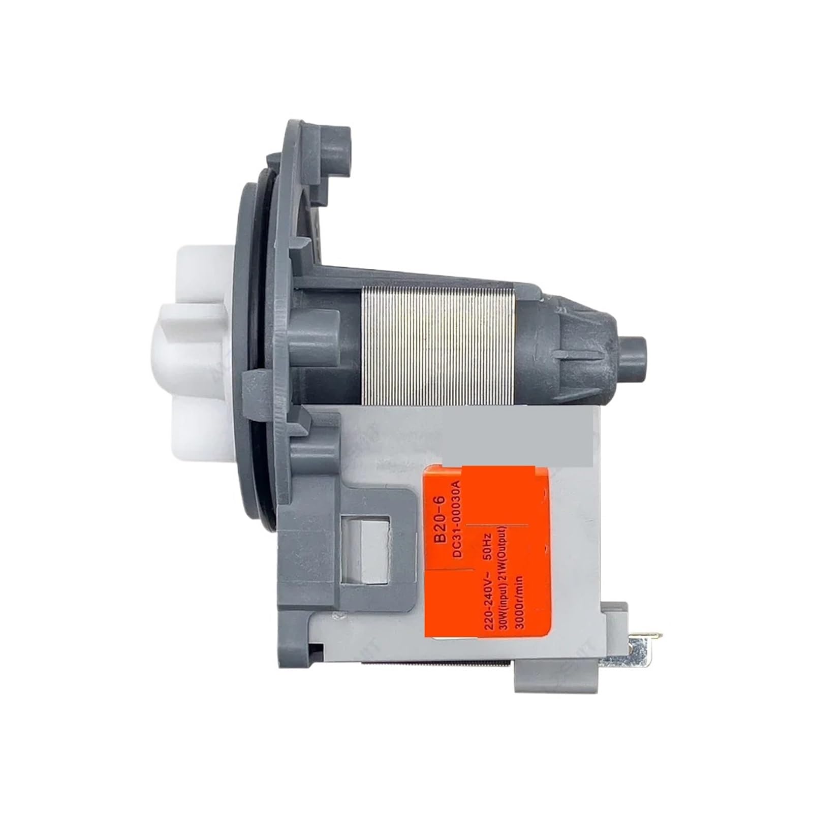 Washing Machine Drain Pump Motor,Compatible for Samsung, B20-6 220-240V 50Hz 30W 3000r/min DC31-00030A Washer Drainage Parts